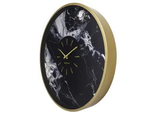 Wandklok NeXtime Marble Duo 48cm goud metaal - 3