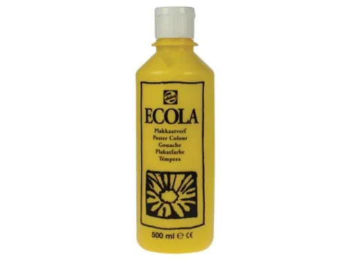 Plakkaatverf Ecola Flacon van 500 ml Geel
