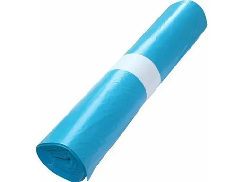 Afvalzak 120 Liter LDPE 70x110cm T60 Blauw 10 Rol a 20 Stuks