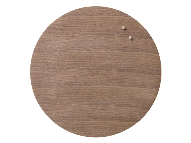 Glasmagneetbord Naga rond 45cm walnoot