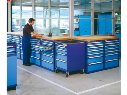 ladekast HxBxD 800x1205x695mm 6laden slot RAL7035 front RAL7035