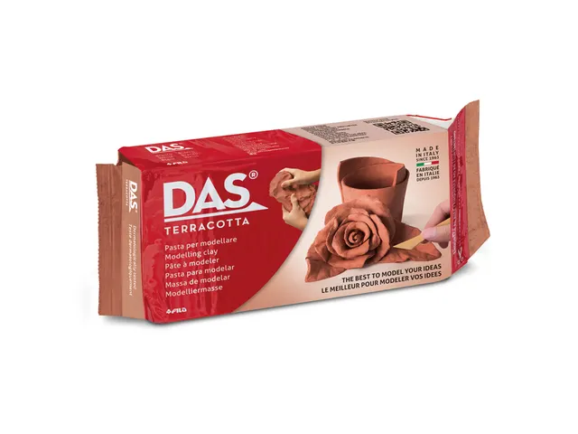 Boetseerklei DAS luchthardend 1000 gram terracotta