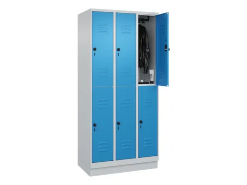 dubbeldekse locker,HxBxD 1950x900x500mm,3x2vak.,vak B 300mm