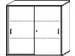 schuifdeurkast,HxBxD 1150x1200x430mm,decor romp antraciet,decor front
