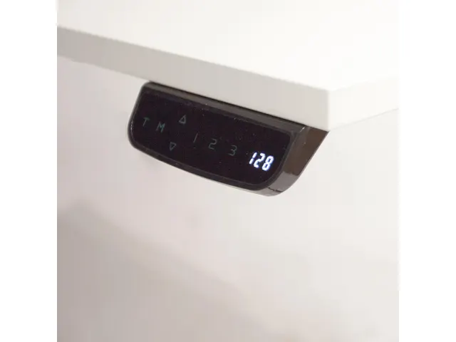 Dextro Plus Zit-sta Bureau Elektrisch 120x80 Krijtwit 25mm Wit