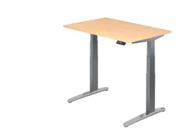 Elektrisch in hgte vst. zit-sta-bureau,HxBxD 650-1290x1200x800mm