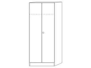 kantoorkast,HxBxD 2004x800x420mm,romp wit,front wit - 3