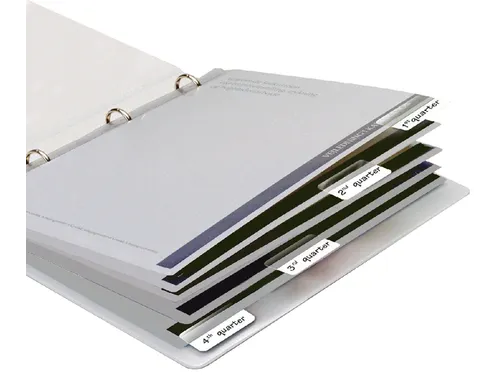 Indextabs Djois 12x40mm zelfklevend permanent wit 48 stuks