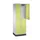 Dubbeldekse garderobekast,RAL 7035/RDS1108060,HxBxD 1950x620x500mm