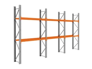 palletstelling,basis+2xaanbouw,HxBxD 3360x5875x750mm,vakl. 3000kg - 1