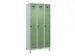 armoire vestiaire noir et blanc,HxlxP 1950x900x500mm,3compart.