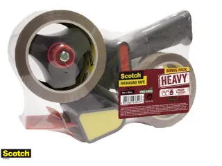 Handdozensluiter Scotch met 2rol Heavy 50mmx66m bruin - 2