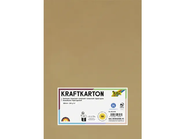 Kraftpapier Folia A4 230gr 50 vel