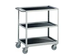 ESD-etagewagen,draagverm. 90kg,3etage(s),etage(s) met rubber laag