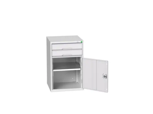 ladekast HxBxD 800x525x550mm 2laden romp RAL7035 front RAL7035