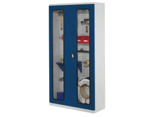 kast met sleufplaat,HxBxD 1950x1000x410mm,cil.-slot,sokkel,RAL5010 - 1