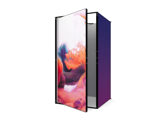 FlexFrame Opbergruimteset beurswand 98x200cm Zwart frame