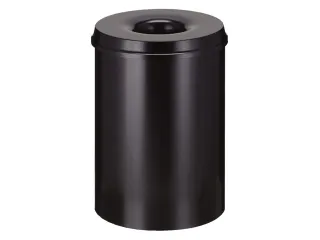 Papierbak met Vlamdover 30 liter 335mm x 47cm Zwart - 4