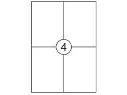 Etiket Rillstab 105x148mm A6 Wit 400 Stuks