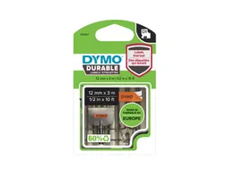 Labeltape Dymo D1 1978367 12mmx3m zwart op oranje