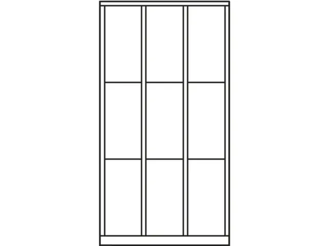 armoire multicases,RAL7035,HxlxP 1850x900x500mm,3x4compartiments