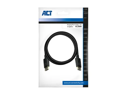 Kabel ACT DisplayPort 1 meter zwart