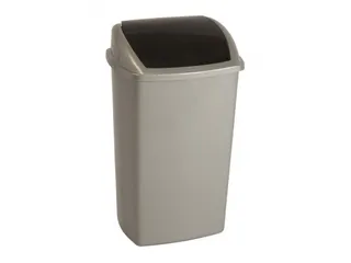 Afvalbak 50 Liter Grijs Zwart - 1