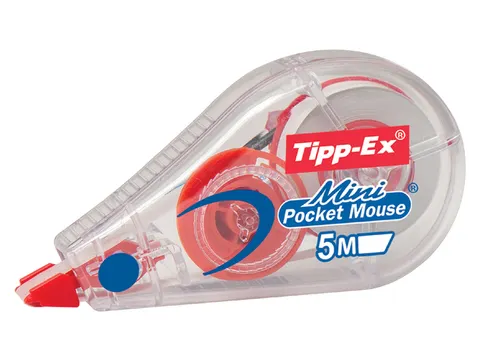 Correctietape Tipp-Ex mini pocket mouse 5mmx6m display à 30 +10 grati