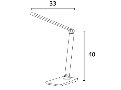 Bureaulamp Unilux Twistled led zwart