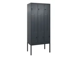 Z-garderobekast,HxBxD 2120x900x500mm,vak B 150/300mm,draaigrendel