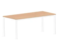 in hoogte verstelbaar bureau 720-840x1800x800mm hout NE-esdoorn