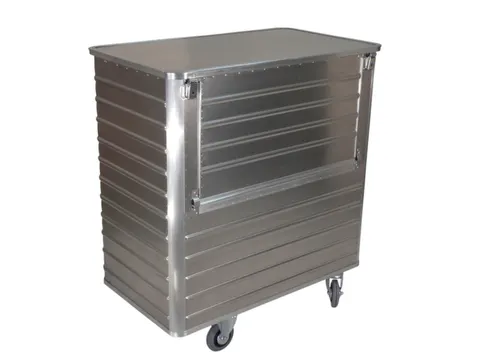 Bakwagen Van Aluminium Met Deksel 250kg 985x930x530mm 355l