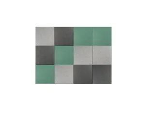 Akoestische PET-vilt wandtegels 30x30cm Combi Petrol Groen 12 Stuks - 1