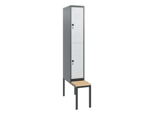 Dubbeldekse dekenkist,HxBxD 1950x300x815mm,1x2vak.,vak B 300mm