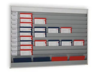 Werkplaats-/Opdrachtplanner Kunststof Profiel 918x1575mm 6 Rijen - 7