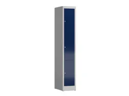 Lockerkast 1800x310x500mm 1x3 vakken cilinderslot, sokkel, RAL5010