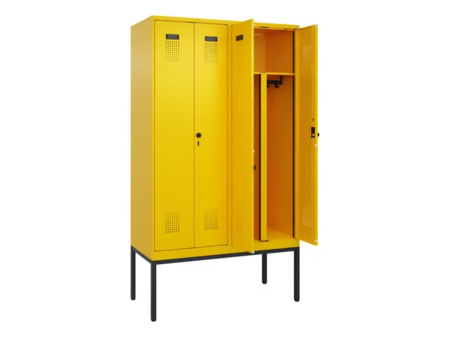 PBM-locker,HxBxD 2120x1200x500mm,4vak,vak B 300mm,draaigrendel