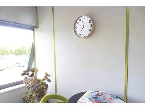 Wandklok Unilux Baltic Ø30,5cm hout/wit cijferaanduiding