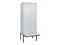 locker voor scheiding van kleding,HxBxD 2120x800x815mm,2vak