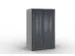 armoire multicases,corps RAL7021,face avant RAL7021