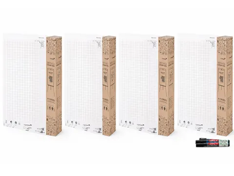 Legamaster SKETCH ECO Flipoverpapier 98x65cm Raster Voordeelbundel