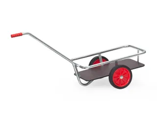 Handtrekwagen 6091V vuurverzinkt 200kg 690x356mm Massief rubber - 1