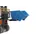 PE-kiepbak,HxLxB 790x1530x960mm,0,5m³,draagverm. 150kg,blauw,vorkkoke