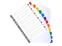 Tabblad Karton 160 Gram A4 index 12 tabs wit