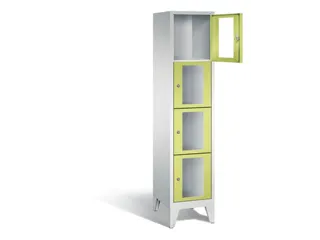 Lockerkast 1850x420x500mm 1x4 vakken Cilinderslot Poten, RDS1108060 - 1