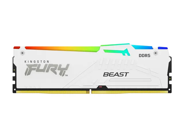 32GB 6000MT/s DDR5 CL36 DIMM FURY Beast White RGB EXPO