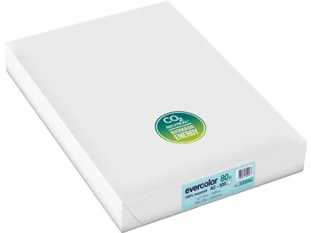 Evercolor gekleurd Gerecycleerd Papier A3 Helblauw