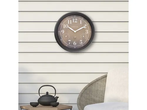 Buitenklok Nextime dia 23,5 cm Jasmine met thermo- en hydrometer cijfe