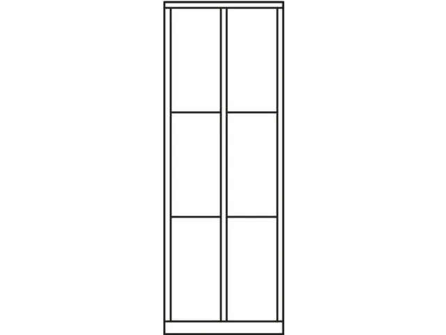 armoire multicases,HxlxP 1850x800x500mm,RAL7035,face avant RAL5012