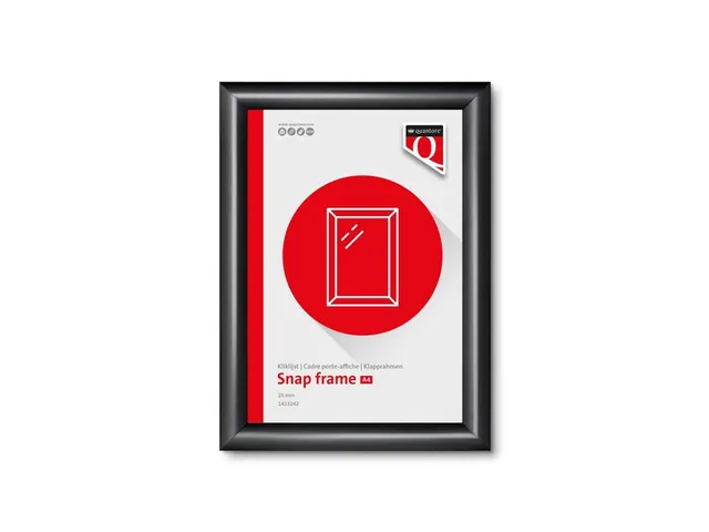 Cadre clipsable Quantore A4 25mm noir